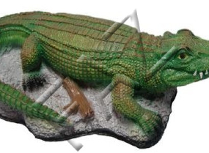 Design Crocodile Figure Statue Sculpture Figures Sculptures Garden Decoration new